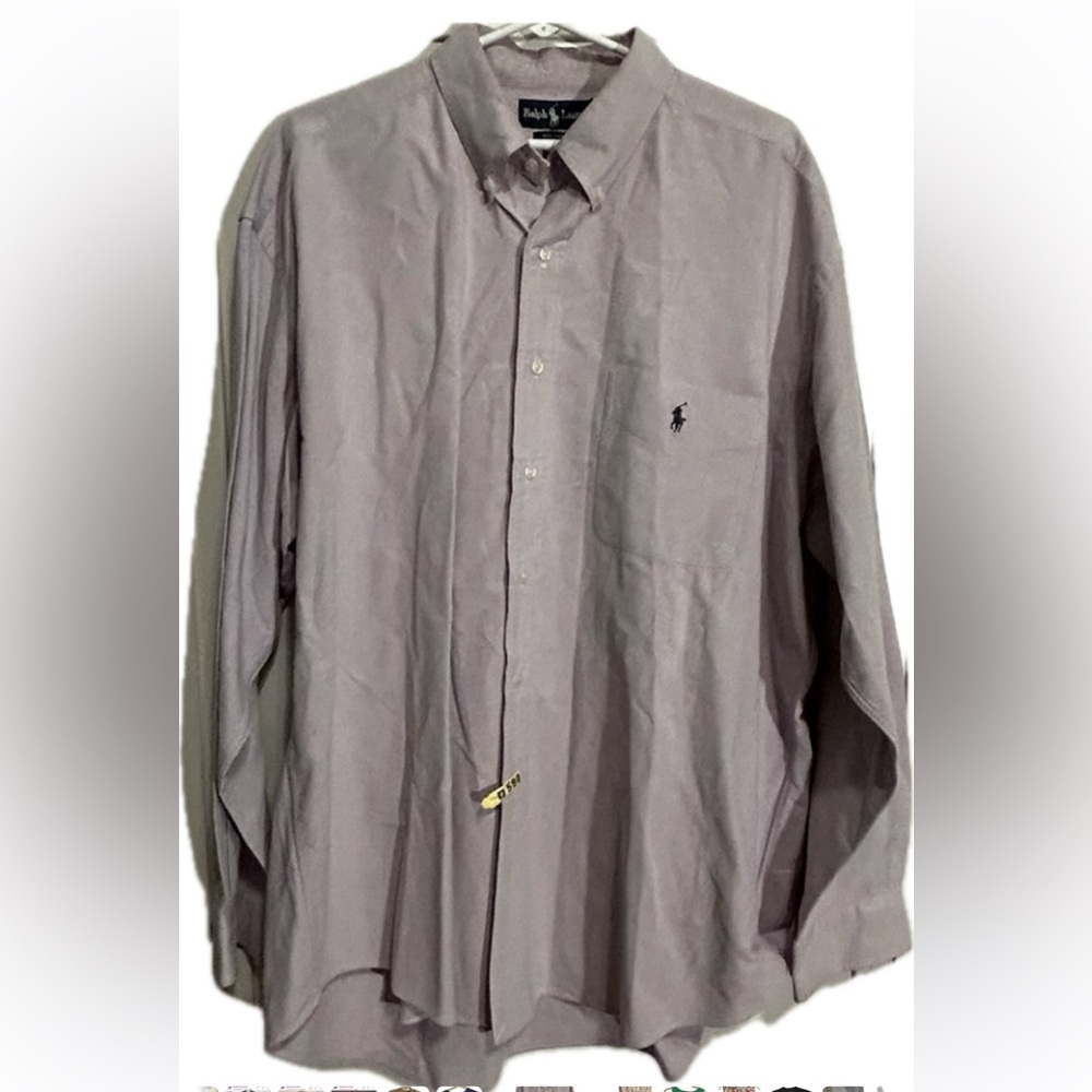 RALPH LAUREN LONG SLEEVE “BIG SHIRT” men’s button-down shirt XL, fits loose